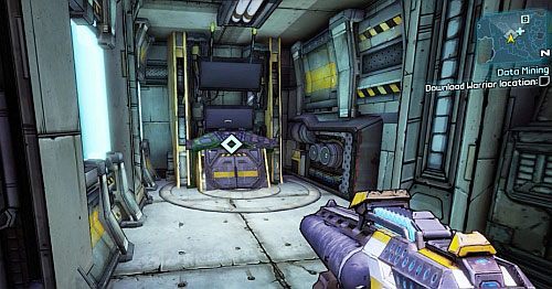 Po zniszczeniu robota, skorzystaj z windy [9] i udaj się drogą do bazy danych [10] - Data Mining | Zadania główne w Borderlands 2 - Borderlands 2 - poradnik do gry
