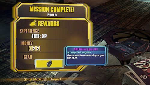 Ukończenie wybranych misji (np - Ulepszenia | Porady ogólne do Borderlands 2 - Borderlands 2 - poradnik do gry