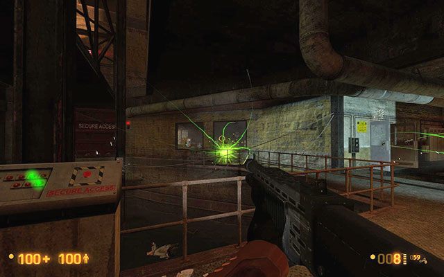 Powróć na górę, po czym ponownie przełącz dźwignię uruchamiającą zasilanie - On a Rail - Po torach | On a Rail | Black Mesa - Black Mesa - poradnik do gry
