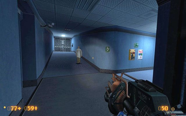 Biegnij cały czas za naukowcami - Questionable Ethics - Laserem na zewnątrz | Questionable Ethics | Black Mesa - Black Mesa - poradnik do gry