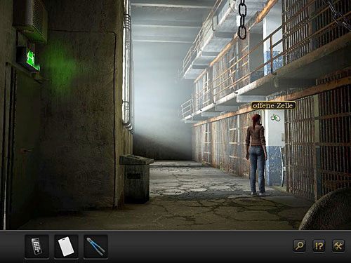 Wejdź zatem do otwartej celi po prawej i wyjrzyj przez okno - Przedostań się do sąsiedniego budynku | Rozdział 5 - Alcatraz, USA - Secret Files 3: The Archimedes Code - poradnik do gry