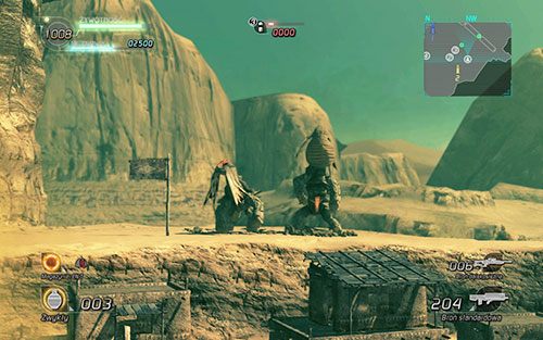 Kiedy ostatni wróg padnie, nadejdzie czas na walkę z bossem - dwoma Akridami z wyglądu przypominające jaszczurki - Rozdział 2 - BOSS | Epizod 3 | Lost Planet 2 - Lost Planet 2 - poradnik do gry