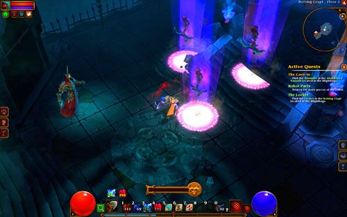 W kazamatach czeka Cię niełatwe starcie z potężnym liszem (Wraith Lord) oraz jego bardzo liczną obstawą - The Locked | Zadania poboczne w Torchlight II - Akt III - Torchlight 2 - poradnik do gry
