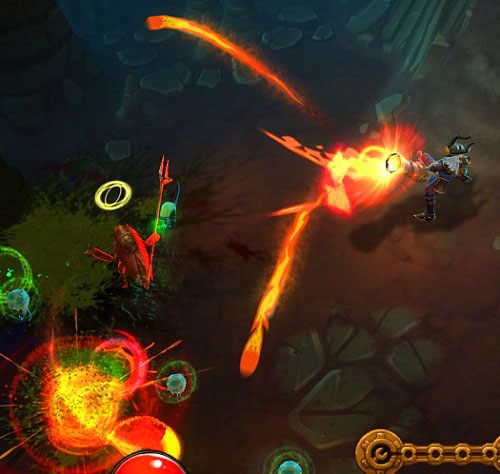Opis: ta zdolność czyni z działa prawdziwą wyrzutnię rakiet - niezbyt śmiercionośną, ale za to celną - Torchlight 2: Engineer - Construction Skills - Torchlight 2 - poradnik do gry