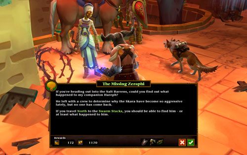 Region: Zaryphesh, The Empty Quarter, The Salt Barrens - The Missing Zeraphi | Zadania poboczne w Torchlight II - Akt II - Torchlight 2 - poradnik do gry