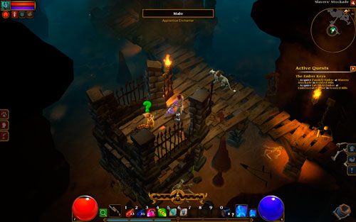 Zanim opuścisz podziemie, poszukaj zielonej fiolki, która znajduje się w jednej z cel - The Ember Keys | Zadania główne w Torchlight II - Akt I - Torchlight 2 - poradnik do gry