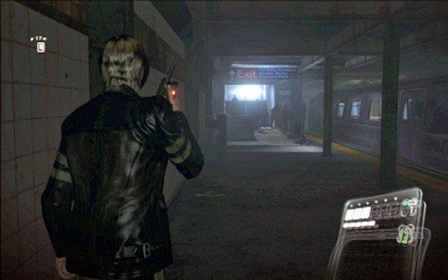 Gdy zginie, biegnij dalej eliminując kolejnych wrogów, aż dotrzesz na opuszczoną stacje metra - 1 - Tunele metra | Kampania Leona | Solucja Resident Evil 6 - Resident Evil 6 - poradnik do gry