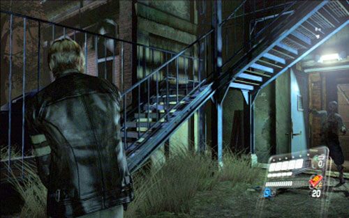 Kawałek dalej dojdziesz do zamkniętej bramy - 1 - Ulice miasta | Kampania Leona | Solucja Resident Evil 6 - Resident Evil 6 - poradnik do gry