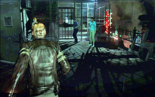 Dalej cały czas podążaj za policjantem i właścicielem sklepu - 1 - Ulice miasta | Kampania Leona | Solucja Resident Evil 6 - Resident Evil 6 - poradnik do gry