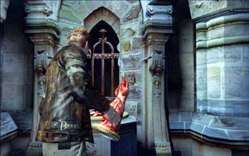 Posiadając dwie figurki, umieść jedna z nich na podeście obok napisu - 2 - Katedra | Kampania Leona | Solucja Resident Evil 6 - Resident Evil 6 - poradnik do gry