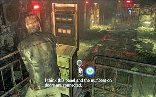 Przejdź wtedy przez dwie bramy, a z lewej strony znajdziesz konsolę otwierającą pobliskie cele - 2 - Tajne laboratorium | Kampania Leona | Solucja Resident Evil 6 - Resident Evil 6 - poradnik do gry
