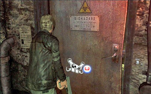 Wpisz go i idź cały czas prosto, sprawdzając boczne pomieszczenia i zabijając kolejne zombie - 2 - Tajne laboratorium | Kampania Leona | Solucja Resident Evil 6 - Resident Evil 6 - poradnik do gry