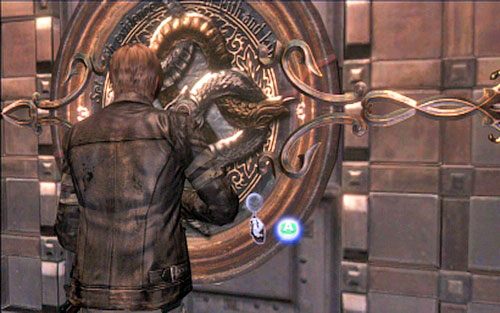 Za płomieniami czekają na ciebie wrota z wężową płaskorzeźbą - 3 - Katakumby | Kampania Leona | Solucja Resident Evil 6 - Resident Evil 6 - poradnik do gry
