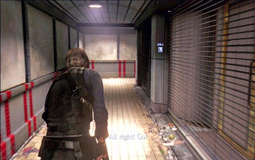 Po otwarciu przejścia biegnij cały czas prosto omijając zombie, a następnie razem z partnerem wyważ kolejne wrota - 5 - Miasto | Kampania Leona | Solucja Resident Evil 6 - Resident Evil 6 - poradnik do gry