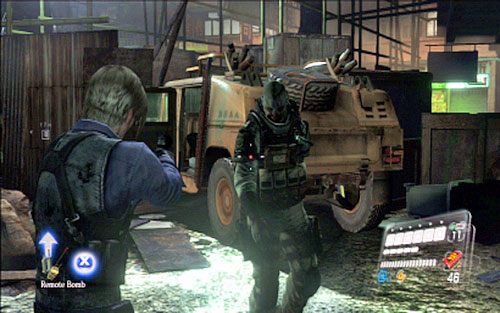 Zanim ją zbierzesz, zabij dwójkę zmutowanych żołnierzy - 5 - Miasto | Kampania Leona | Solucja Resident Evil 6 - Resident Evil 6 - poradnik do gry