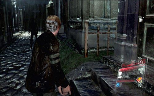 Kilka kroków dalej Leon spadnie w dół, gdzie zaatakuje go grupka zombie - 2 - Cmentarz | Kampania Leona | Solucja Resident Evil 6 - Resident Evil 6 - poradnik do gry