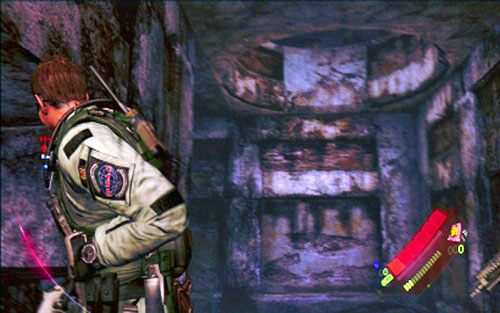 Idąc cały czas prosto, uważaj na okrągłe otwory w suficie - 2 - Działka przeciwlotnicze | Kampania Chrisa | Solucja Resident Evil 6 - Resident Evil 6 - poradnik do gry
