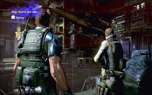 Chwilę później rozpocznie się scena, w trakcie której musisz osłaniać dwójkę znajomych - 3 - Miejskie ulice | Kampania Chrisa | Solucja Resident Evil 6 - Resident Evil 6 - poradnik do gry