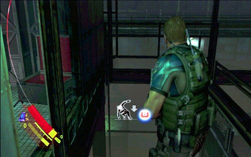 Gdy zbierzesz już wszystko, zeskocz piętro niżej i udaj się w pościg za tajemnicza kobietą - 3 - Tajne laboratorium | Kampania Chrisa | Solucja Resident Evil 6 - Resident Evil 6 - poradnik do gry