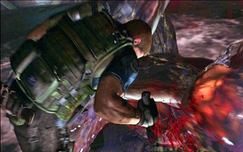 Gdy wreszcie uda ci się zadać trzeci cios, rozpocznie się krótka animacja - 5 - Finałowe starcie | Kampania Chrisa | Solucja Resident Evil 6 - Resident Evil 6 - poradnik do gry