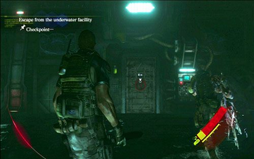 Jak walka dobiegnie końca, podejdź do wskazanych drzwi i przejdź na drugą stronę - 5 - Finałowe starcie | Kampania Chrisa | Solucja Resident Evil 6 - Resident Evil 6 - poradnik do gry