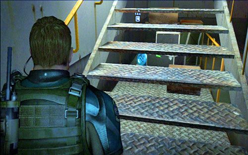 Wejdź po niej na górę, a następnie zacznij wspinać się po schodach - Rozdział IV | Emblematy - Chris | Resident Evil 6 - Resident Evil 6 - poradnik do gry