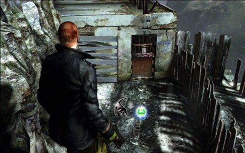Dotrzesz w ten sposób do drzwi, za którymi rozpocznie się krótki filmik - 1 - Górska ścieżka | Kampania Jakea | Solucja Resident Evil 6 - Resident Evil 6 - poradnik do gry