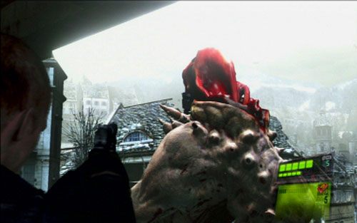 Musisz celować mu w otwór gębowy oraz gruczoł na plecach - 1 - Wieżyczki przeciwlotnicze | Kampania Jakea | Solucja Resident Evil 6 - Resident Evil 6 - poradnik do gry