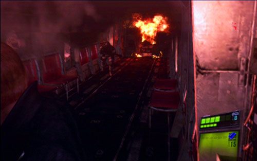 Musisz przeżyć tak długo, aż samolot stanie cały w płomieniach - 1 - Na pokładzie samolotu | Kampania Jakea | Solucja Resident Evil 6 - Resident Evil 6 - poradnik do gry