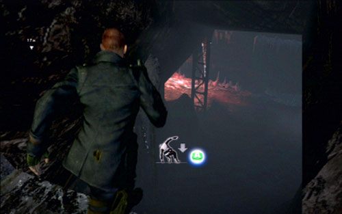 Po ich zebraniu możesz wrócić na dół, a następnie zeskoczyć jeszcze jeden poziom niżej - 2 - Mroźna jaskinia | Kampania Jakea | Solucja Resident Evil 6 - Resident Evil 6 - poradnik do gry