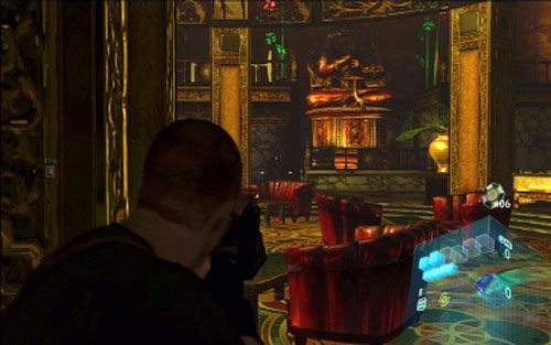 Przed złotą rzeźbą czekają następni dwaj wrogowie - 3 - Posąg Buddy | Kampania Jakea | Solucja Resident Evil 6 - Resident Evil 6 - poradnik do gry