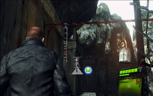 Gdy pierwszy raz Jake rozdzieli się z Sherry, przeskocz przez przepaść i wdrap na drabinę - Rozdział I | Emblematy - Jake | Resident Evil 6 - Resident Evil 6 - poradnik do gry