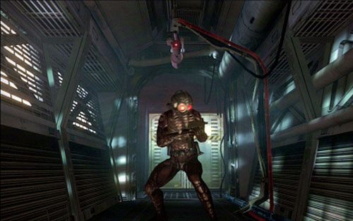 Po drugiej stronie natkniesz się na wieżyczkę obronną, która zabije stojącego z tyłu wrogów - 1 - Apartament; Wieżyczki | Kampania Ady Wong | Solucja Resident Evil 6 - Resident Evil 6 - poradnik do gry