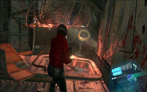 Stamtąd wejdź do pomieszczenia z prawej, a następnie do dziury z lewej - 1 - Zatopiony okręt | Kampania Ady Wong | Solucja Resident Evil 6 - Resident Evil 6 - poradnik do gry