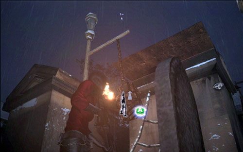 Jak wyjdziesz z krypty, użyj ponownie linki, żeby przedostać się do kolejnego grobowca - 2 - Cmentarne łamigłówki | Kampania Ady Wong | Solucja Resident Evil 6 - Resident Evil 6 - poradnik do gry