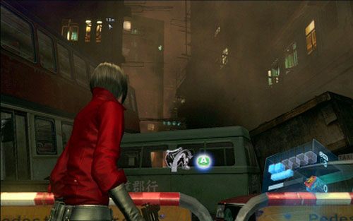 Dalej również kieruj się cały czas prosto, aż dotrzesz do samochodowej barykady - 3 - Miejskie ulice | Kampania Ady Wong | Solucja Resident Evil 6 - Resident Evil 6 - poradnik do gry