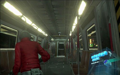 Tym razem musisz przeżyć tak długo, aż na ekranie pojawi się komenda byś machał szybko analogiem - 3 - Mutant z piłą - Kampania Ady Wong - Resident Evil 6 - poradnik do gry
