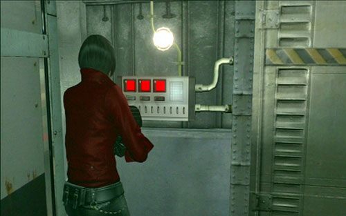 Dotrzesz w ten sposób do drzwi z potrójnym zamkiem - 4 - Potrójny zamek; Trzy fragmenty kodu | Kampania Ady Wong - Resident Evil 6 - poradnik do gry
