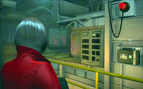 Po krótkiej animacji z alarmem idź cały czas prosto, aż do krótkich schodów - Rozdział I | Emblematy - Ada Wong | Resident Evil 6 - Resident Evil 6 - poradnik do gry