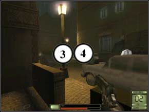 Idź dalej, w prawo, przeładuj kałasza i stań obok skrzynek - Praga | Soldier of Fortune 2 Double Helix - Soldier of Fortune 2: Double Helix - poradnik do gry