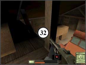 Wychyl się zza rogu i zabij kolejnego strażnika, który tu przybiegnie (33) - Vergara | Soldier of Fortune 2 Double Helix - Soldier of Fortune 2: Double Helix - poradnik do gry