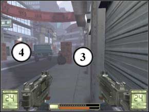 Jeden może przedostać się do ciebie drugą stroną ulicy, więc uważaj (5) - Hongkong | Soldier of Fortune 2 Double Helix - Soldier of Fortune 2: Double Helix - poradnik do gry