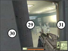 Po lewej masz wyjście, gdy się doń zbliżysz, zaczną zbiegać się terroryści - będzie ich trzech - New York | Soldier of Fortune 2 Double Helix - Soldier of Fortune 2: Double Helix - poradnik do gry