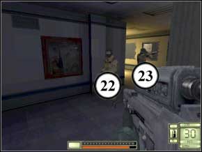 Choć można penetrować cały kompleks, rób to na własną rękę - ja tylko podam, jak najkrótszą drogą dojść do windy prowadzącej na dół - Texas | Soldier of Fortune 2 Double Helix - Soldier of Fortune 2: Double Helix - poradnik do gry