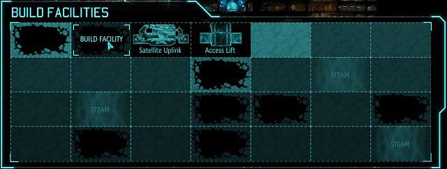 Po rozpoczęciu gry baza XCOM składa się zaledwie z kilku pomieszczeń. - Produkcja i ulepszanie ekwipunku w XCOM Enemy Unknown | Baza - XCOM: Enemy Unknown - poradnik do gry