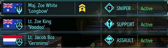 Maj. Zoe White oczekuje na awans. - Grupa uderzeniowa | Drużyna i klasy w XCOM Enemy Unknown - XCOM: Enemy Unknown - poradnik do gry