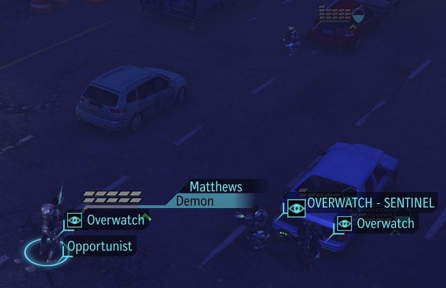 Zwiadowca na przedzie ubezpieczany przez snajpera i komandosa klasy support w trybie overwatch. - Taktyka walki | Jak grać, aby wygrać w XCOM Enemy Unknown - XCOM: Enemy Unknown - poradnik do gry