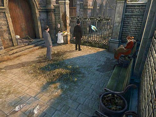 następnie przez bramę po prawej - Zweryfikuj zebrane dowody na cmentarzu | Jatka w Whitechapel - Testament Sherlocka Holmesa - poradnik do gry