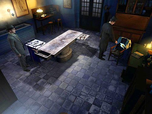 Następnie obadaj wiszącą na oparciu krzesła marynarkę - Zdobądź więcej informacji o mordercach biskupa | Jatka w Whitechapel - Testament Sherlocka Holmesa - poradnik do gry