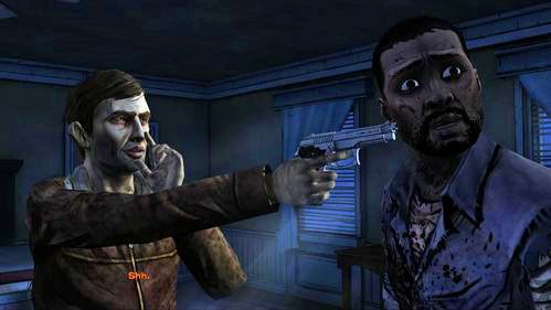 Nieznajomy każe przesunąć ci się w stronę komody i położyć na niej wszystkie swoje rzeczy - 6 - The Stranger | Epizod V - No Time Left | Solucja The Walking Dead - The Walking Dead - poradnik do gry